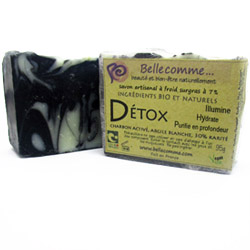Savon détox bio et naturel, artisanal par méthode à froid