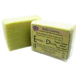 Savon bio et naturel Extra-doux au karité et racine de guimauve pour peau fragile