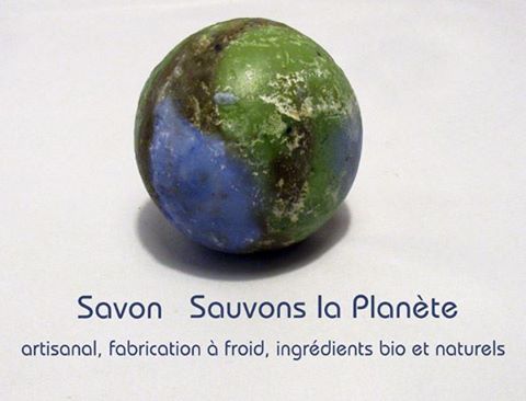 Savon Sauvons la planète, savon bio, artisanal, à froid