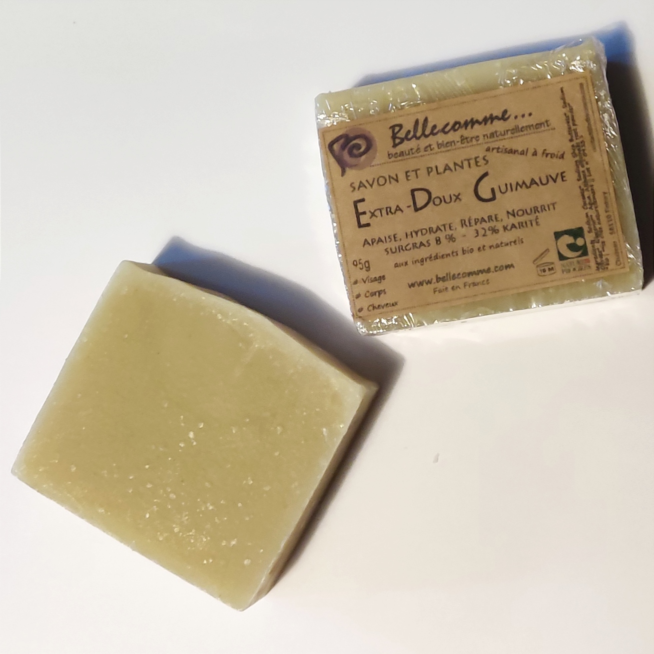 Savon bio et naturel Extra-doux Guimauve Bellecomme