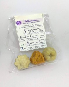 Coffret 2 savons bio et naturels et 1 shampoing solide